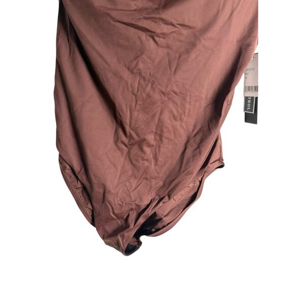 La Blanca Island Goddess Java Brown Strappy One Shoulder One Piece Swimsuit 14 - Picture 9 of 10